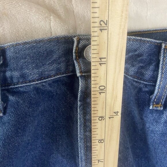 Levis 505 Regular Fit Jeans Mens W36 L30 Blue Denim - Picture 13 of 16